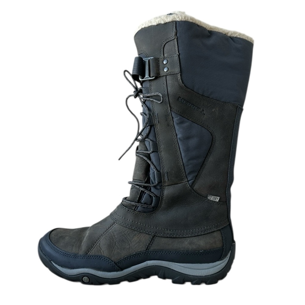 Merrell Women's Murren Tall Winter Snow Boots in Pewter Gray Sporty Size 7.5